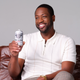 Dwyane Wade poses with a can of Budweiser Zero